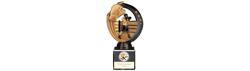 RENEGADE II BOXING LEGEND RESIN TROPHY - 5 SIZES - 14.5CM - 22.5CM